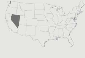 United States Map Highlighting Nevada